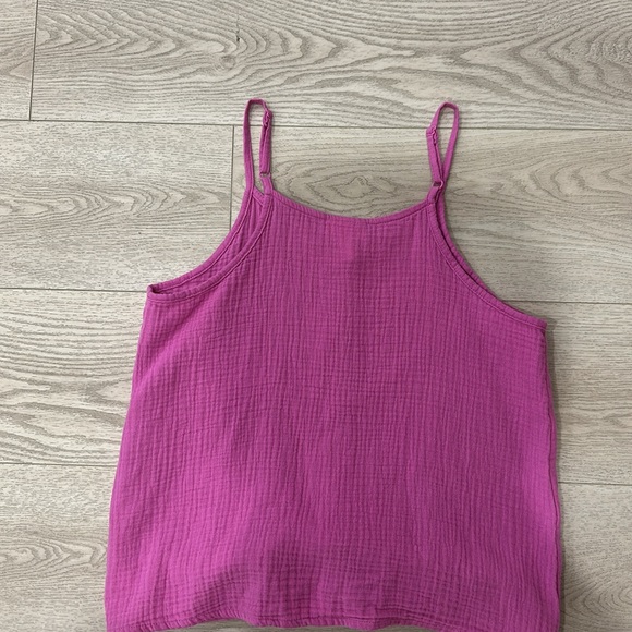 Bubble pink cotton tank top - Picture 6 of 10